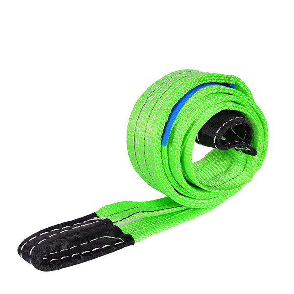 Industrial driving sling 5 tons 8T10T color flat polyester sling lifting flat sling with two buckles thickened