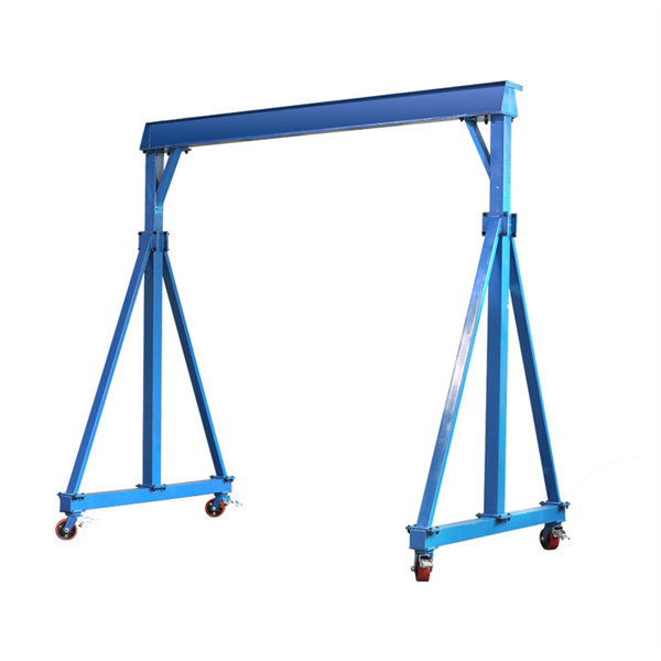 Small simple gantry trolley 2 tons 3 tons height 3 meters 5 meters mobile hand push gantry