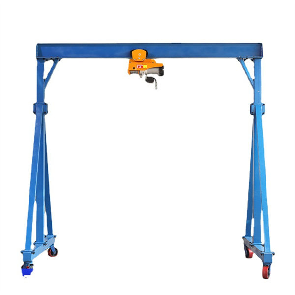 Moving single girder gantry crane with height of 3 meters and span of 3 meters and more specifications of mobile gantry