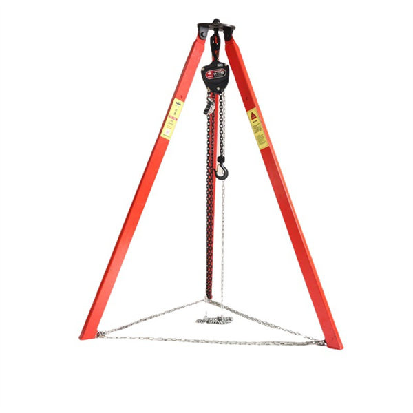 Retractable lifting tripod 1 ton 2 ton 3 ton chain hoist bracket 3 meters 4 meters machine well rescue lifting bracket