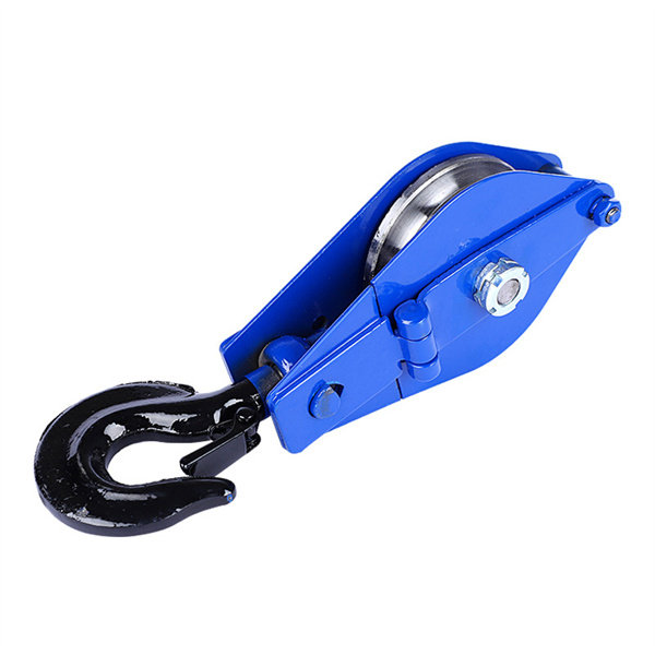 Hook-type lifting tackle single-wheel open tackle 0.5t-20t lifting pulley national standard ring pulley