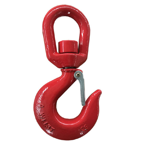 High-strength rotary lifting hook 360-degree universal American ring-eye container hook 1 ton alloy steel eye-type driving hook