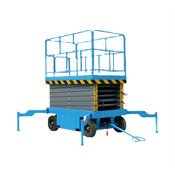 Mobile scissor lift platform electric small hydraulic lift aerial work construction climbing car lift