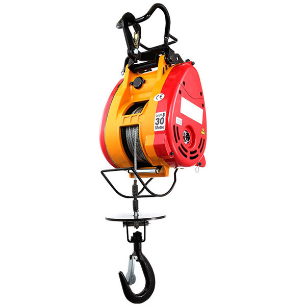 Miniature electric hoist 220V household portable hanging carbon brush motor hoist hoist hoist