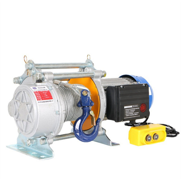 Hoist 220V household small aluminum shell fast lifting crane electric hoist 1 ton hoist 380