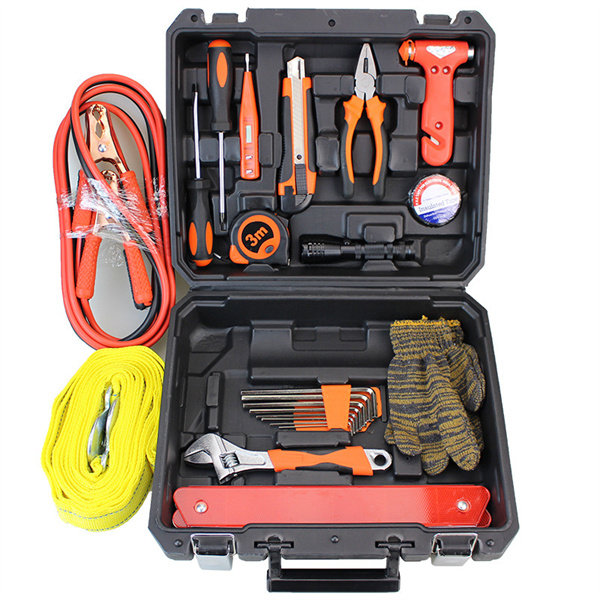 Car emergency toolbox Warning combination Hardware tool set