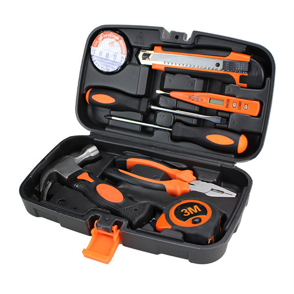 Toolbox Repair Hand Tools Household Hardware Sets Gift Tools 9-Piece Set