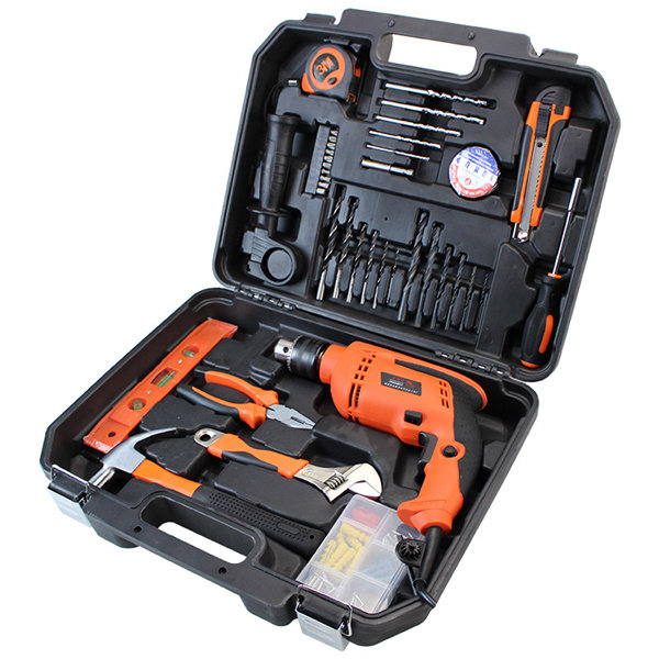 Power tool set 13mm impact drill Hand drill tool box set Household set 40 pieces