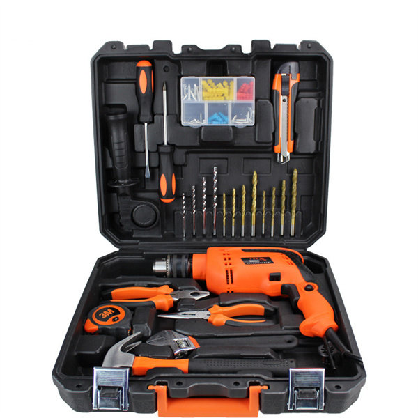 Impact Drill Hardware Tool Set Household Electric Tool Box Construction Woodworking Combination 010-1