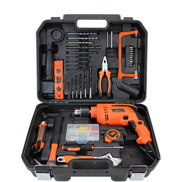 Household electric drill set 13mm impact drill Hand drill tool box set Power tool set