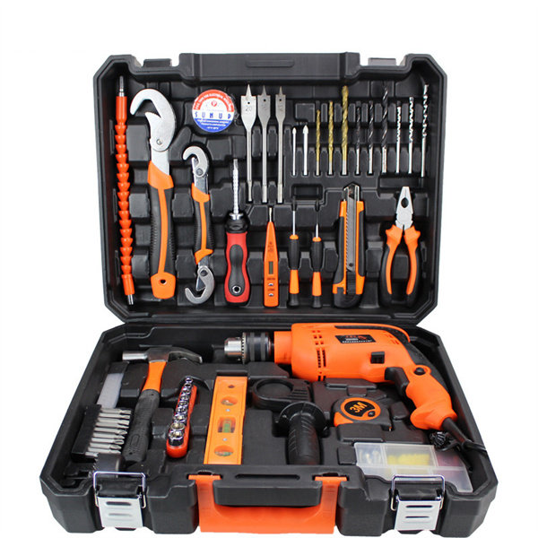 Hardware Toolbox 13mm Impact Drill Set Lithium Battery Set Multifunctional Household Tool Set