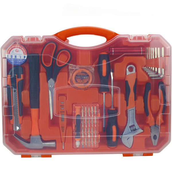 Color Toolbox Set Hand Tools Home Set Home Repair Hardware Set 41 Piece Set