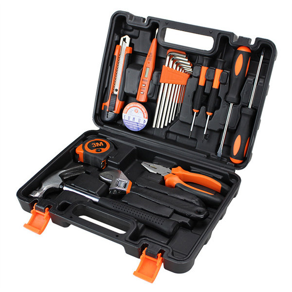 13-Piece Hardware Toolbox Household Combination Kit Maintenance Utility Kit