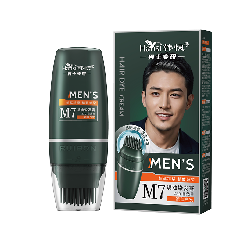 韩愢M7男士染发膏
