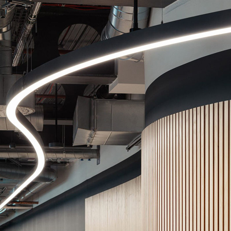 LED Curve Chandelier Lamp