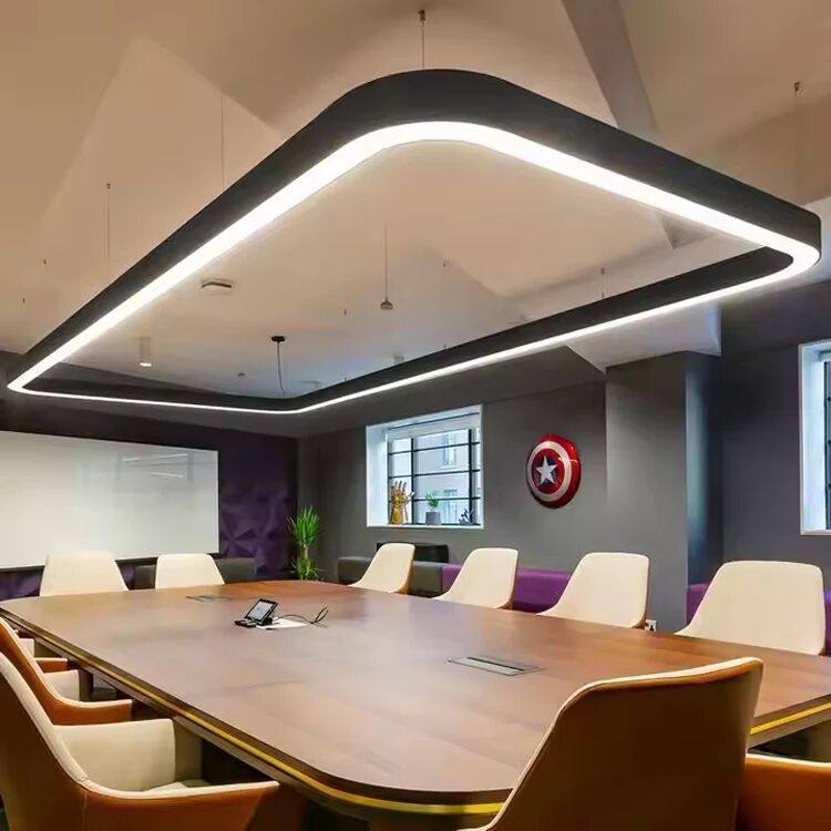 Curved Rectangle LED Chandelier