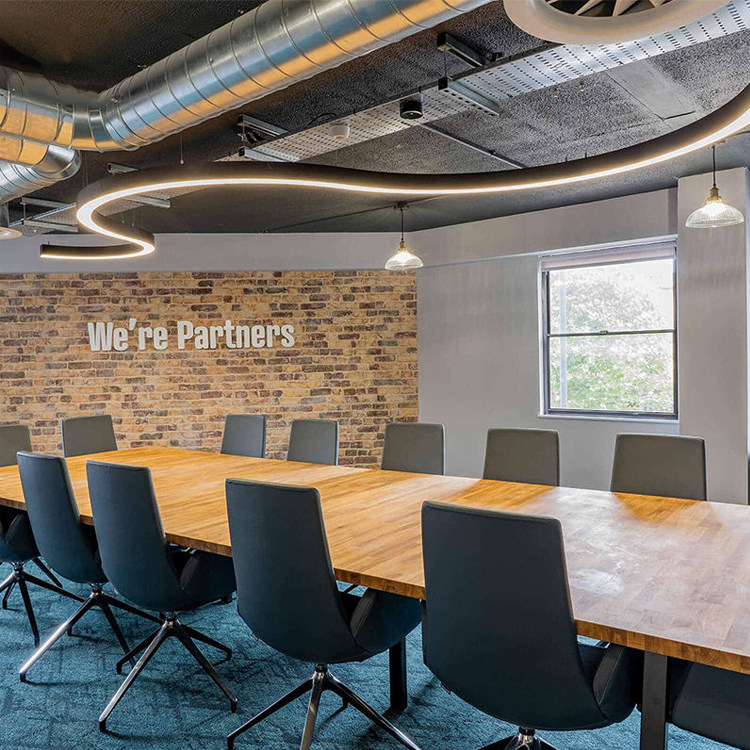 LED Curve Chandelier Lamp