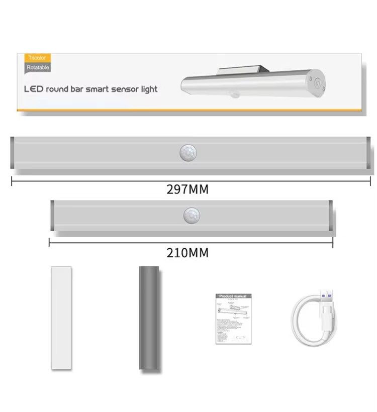 Round motion sensor light