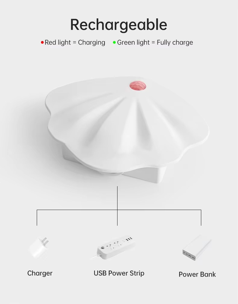 Shell shape motion sensor light