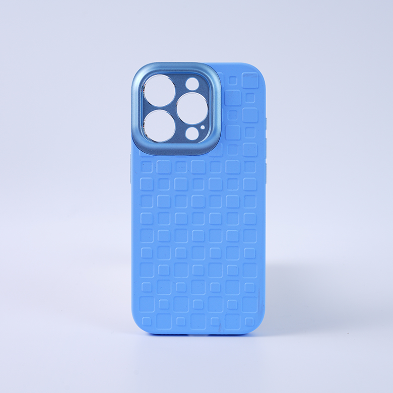 Liquid silicone phone case with square precision holes