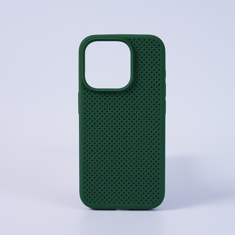 Liquid silicone phone case mesh phone case