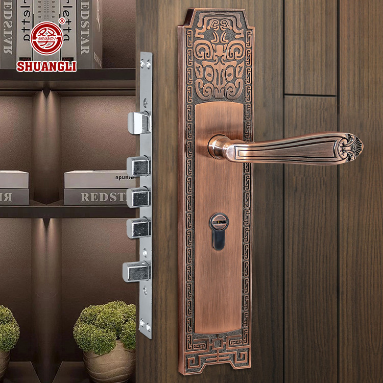 Made of national standard zinc alloy die-casting-with classic antique red copper-a vintage color-suitable for household entrance door locks