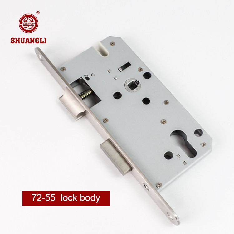 Lock body manufacturers in Wenzhou, 7255 stainless steel Euro-standard lock body for foreign trade export