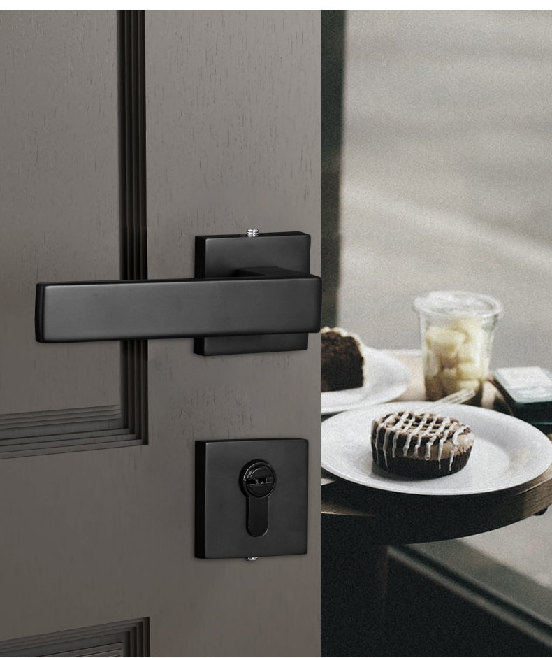 Shuangli brand-luxurious interior door locks- zinc alloy split locks