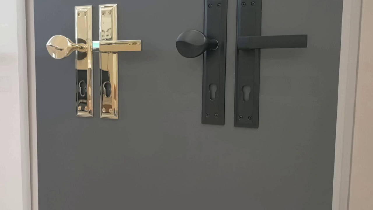 Shuangli Lock Industry's fine zinc alloy door handle and pull handle series