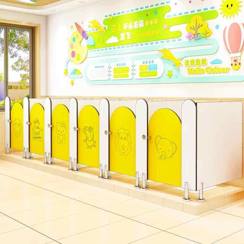 Children’s Restroom Stall Dividers for Schools and Play Areas