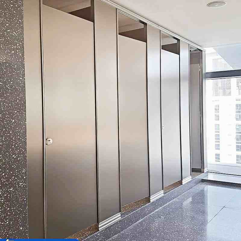 Commercial Bathroom Stall Doors with Custom Hardware