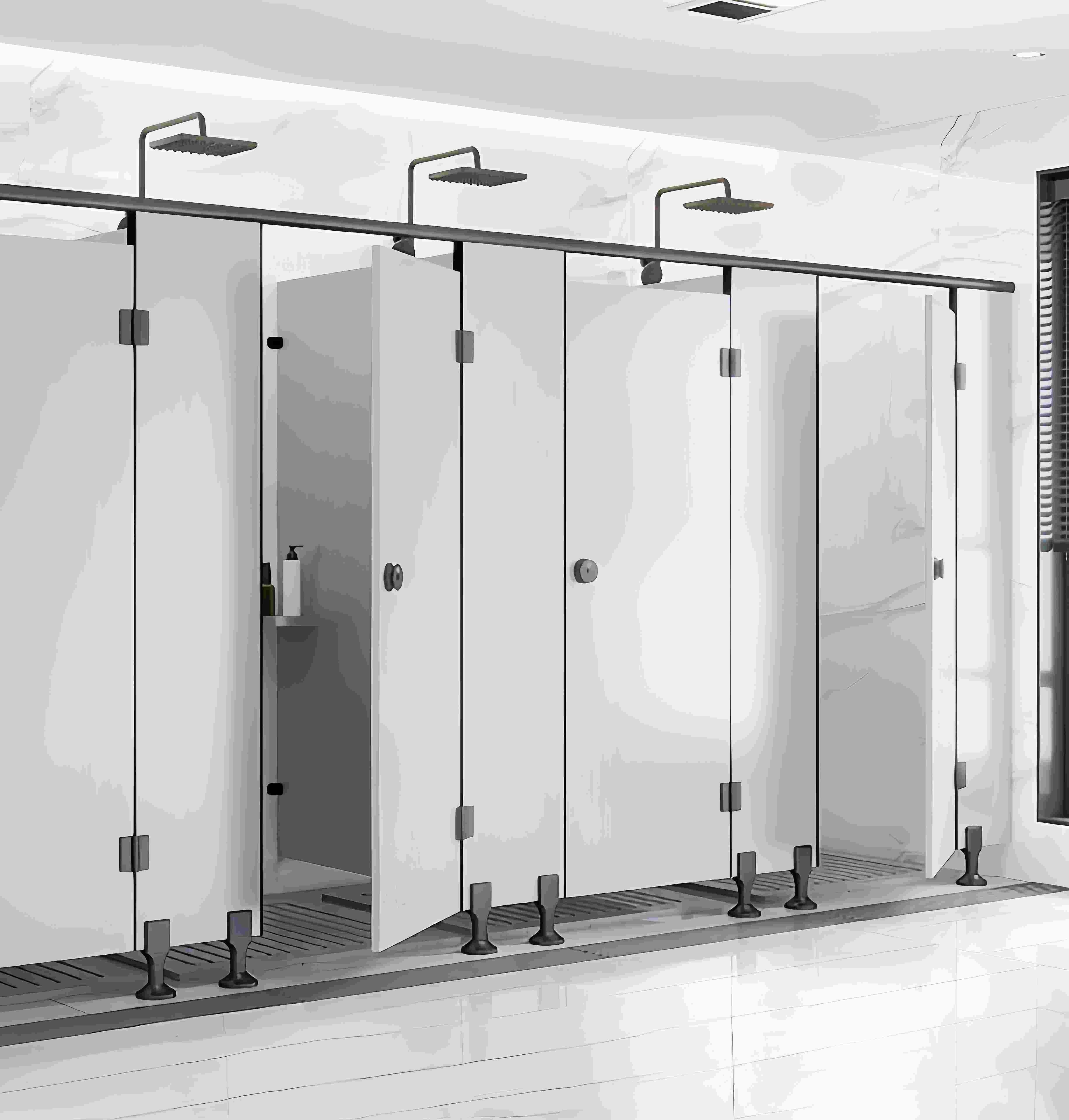 Compact Shower Partition System for Small Bathrooms