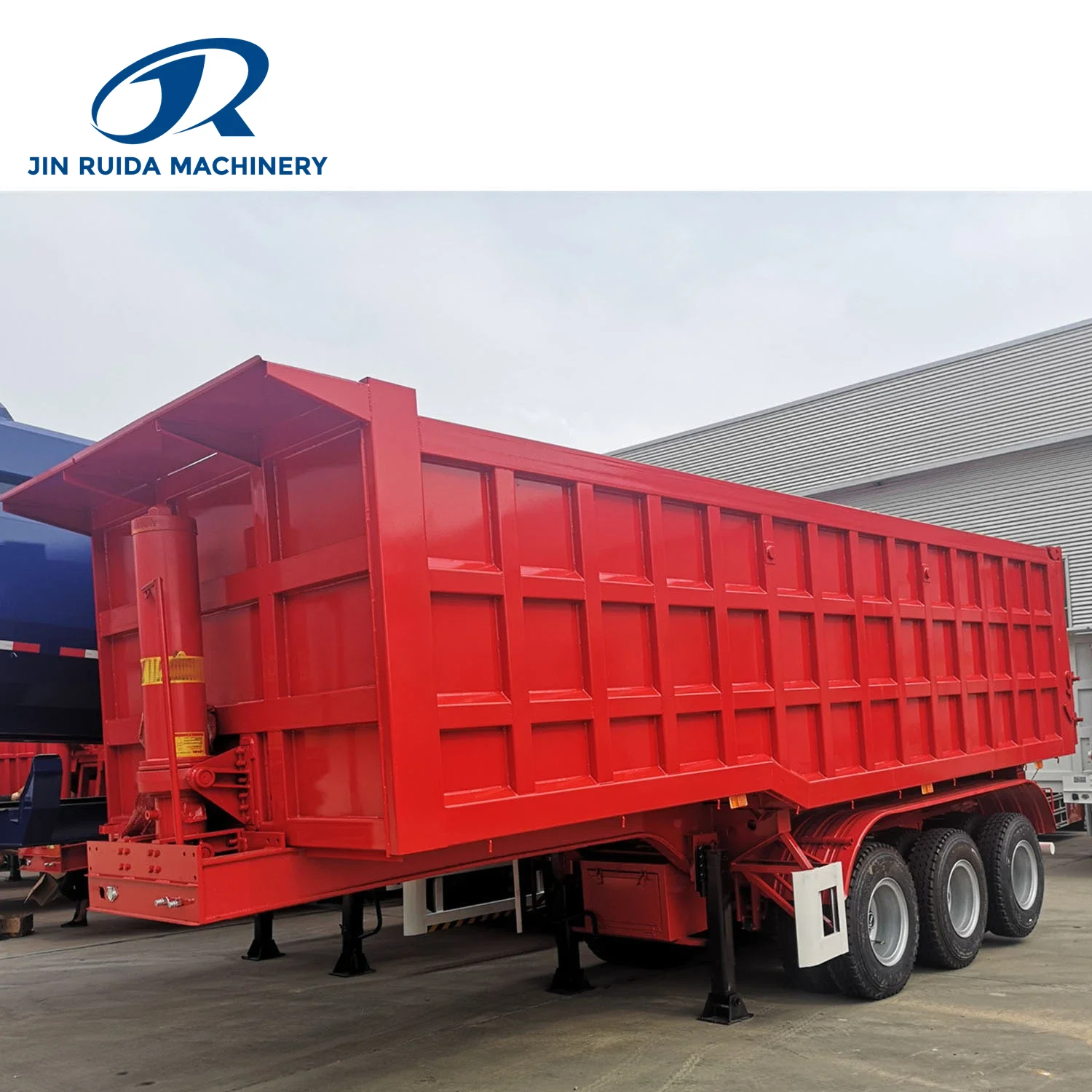 Rear U-Tipper Dump Semi Trailer with Hydraulic