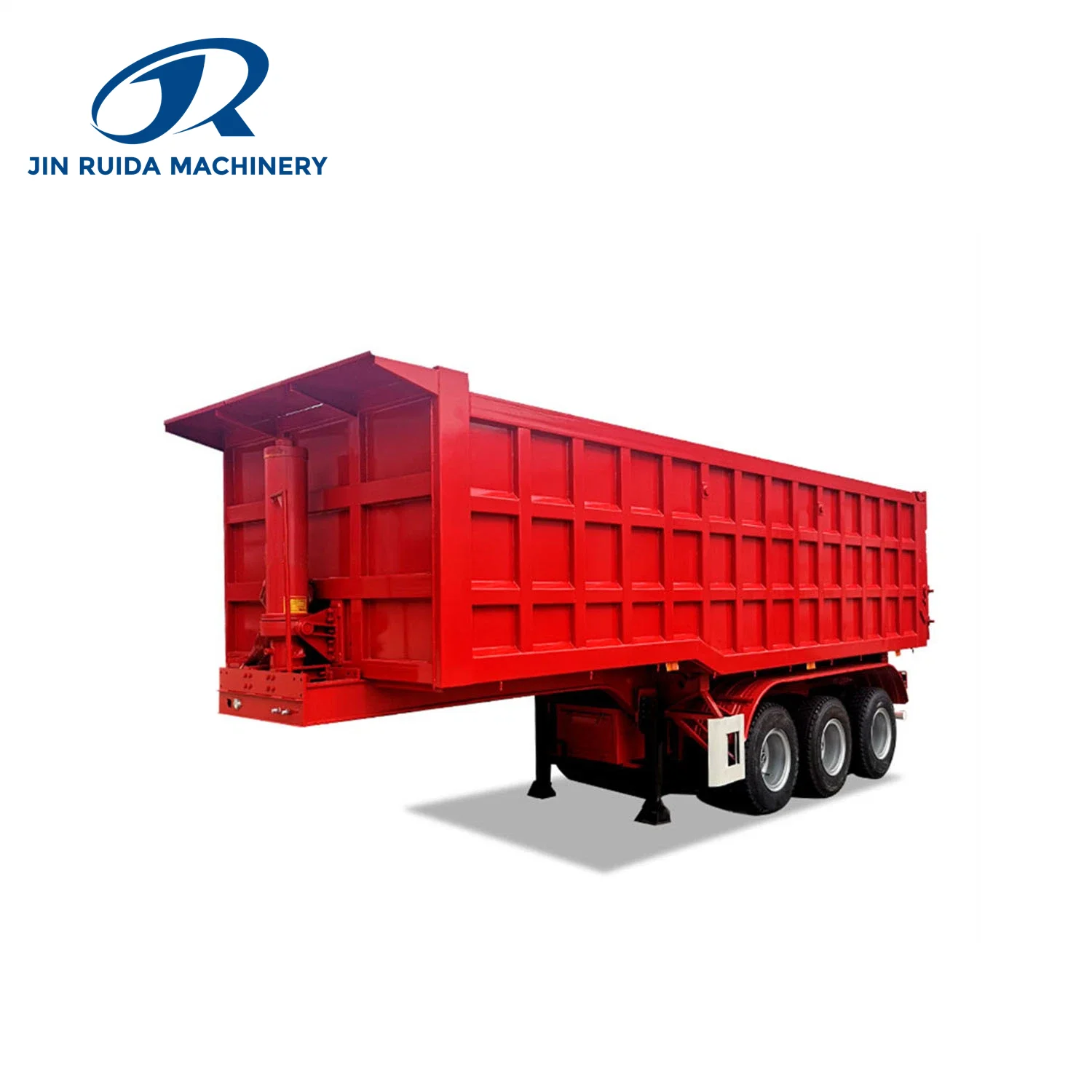 Rear U-Tipper Dump Semi Trailer with Hydraulic