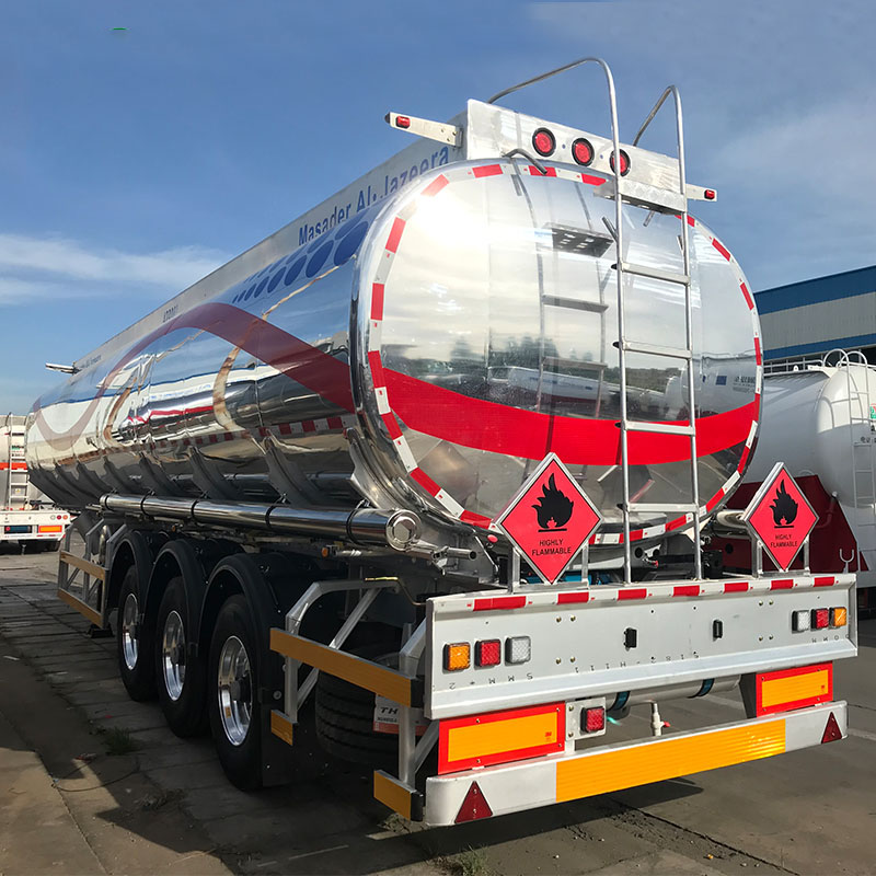 Carbon SteelStainless SteelAluminum Alloy TankTanker Truck Semi Trailer for OilFuelDieselGasolineCrudeWaterMilk Transport