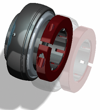 Insert bearing with locking collar NC/NCR series