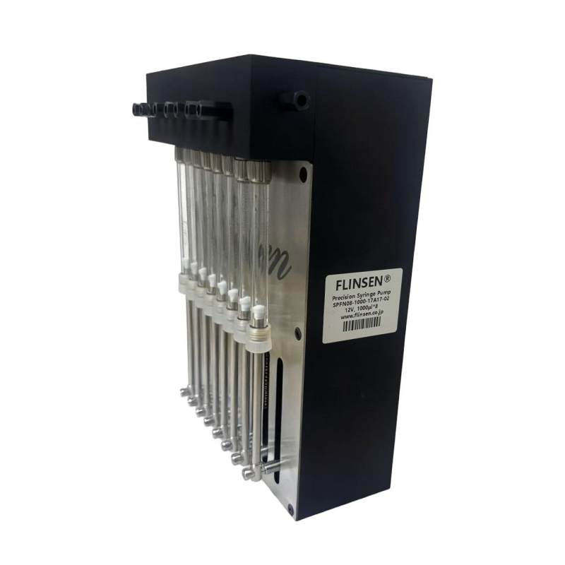 SPFN08 高精度 8 連シリンジポンプ<br>SPFN08 High Precision 8-Channel Syringe Pumps