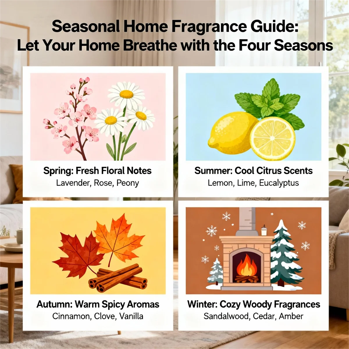Seasonal Home Fragrance Guide: Let Your Home Breathe with the Four Seasons