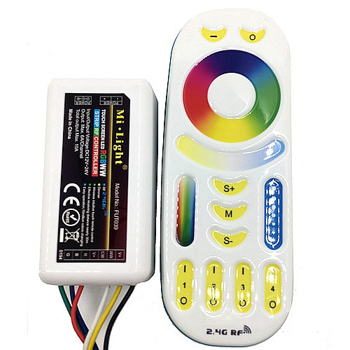 2.4G Mi Light RGBWW Led Remote Controller and 2.4G RGBWW led strip controller for Led Strip light