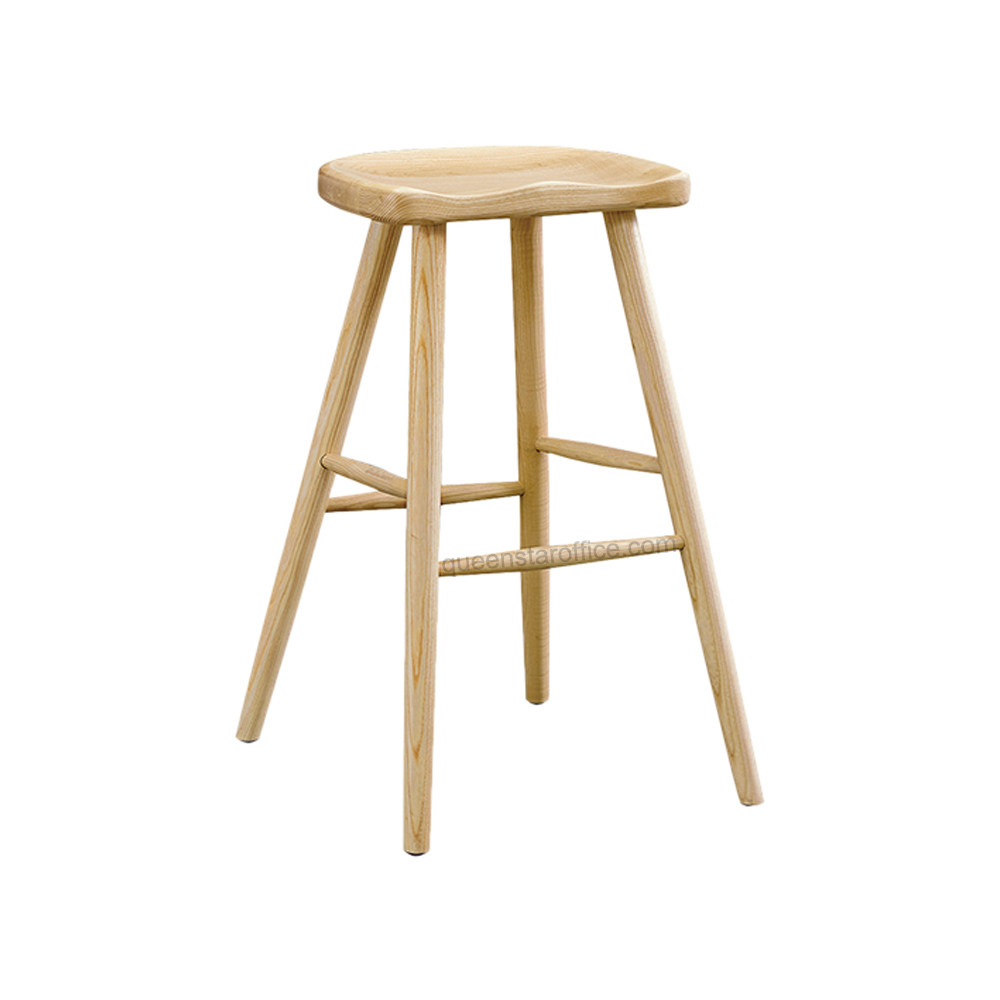 QS-WDC07 Wooden high bar chair