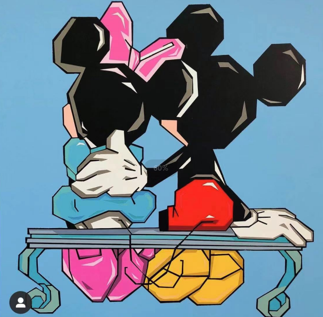 Mickey Minnie Bench