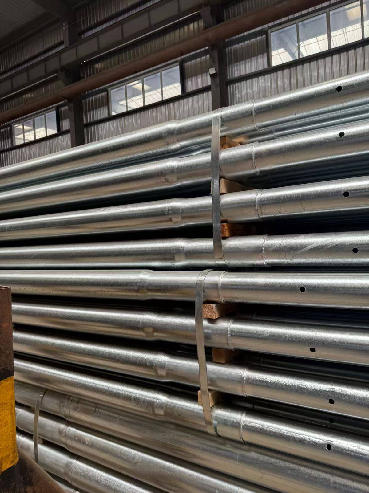 swage 11m pole for electric transmission