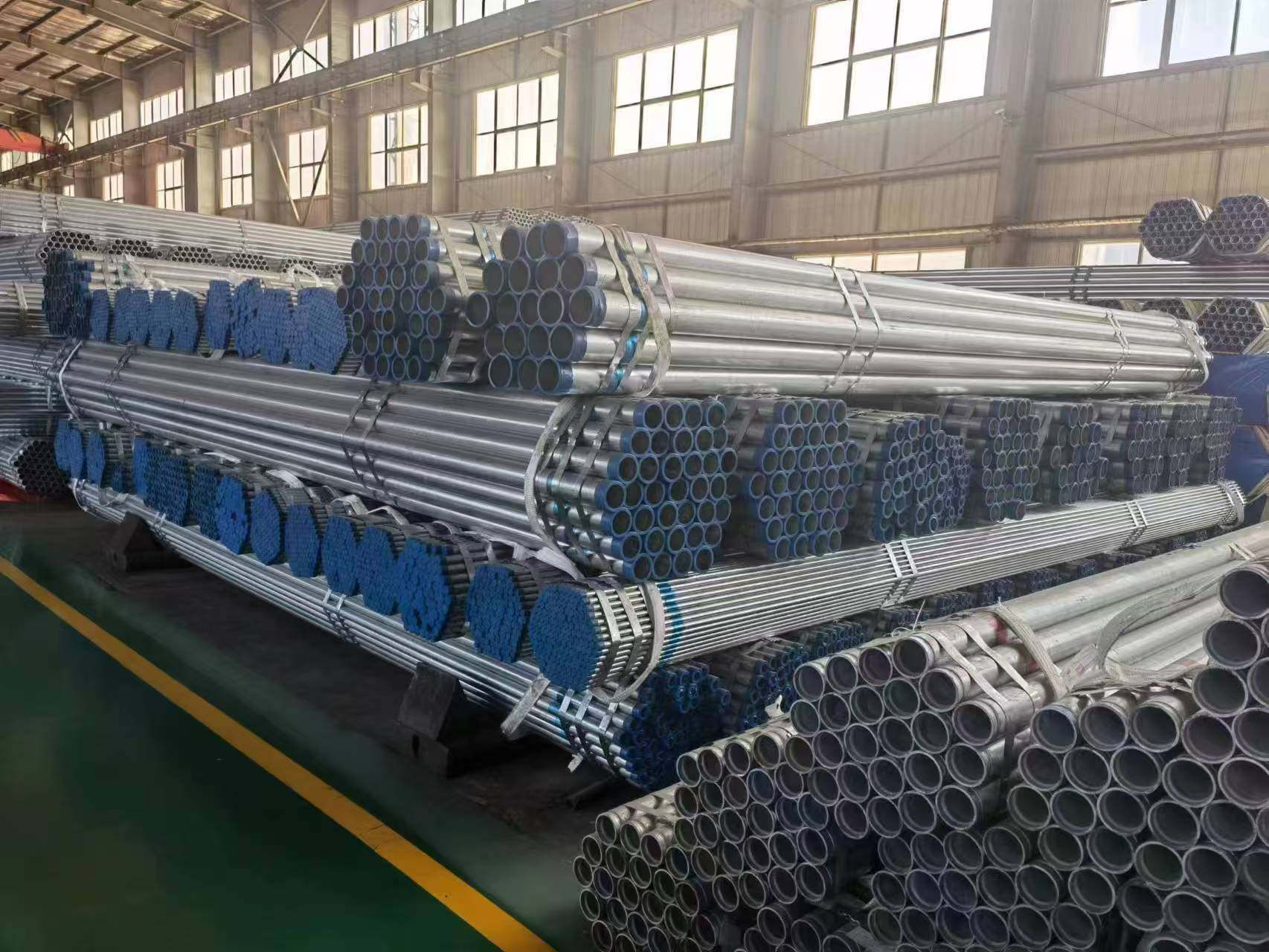 Steel pipes for electricity poles