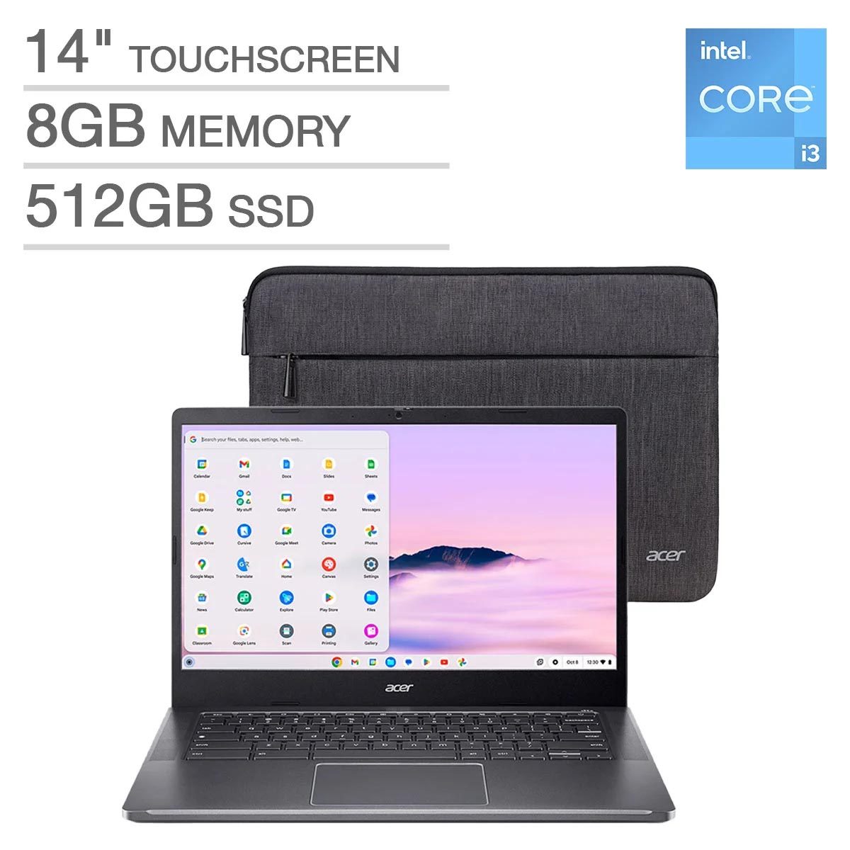 Acer Chromebook Plus 14'' Touchscreen Laptop Computer, Chrome OS Laptop ...