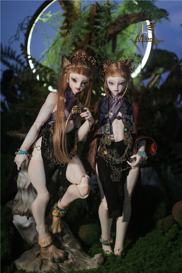 1/4 Muscle Girl Lan Qi Whole Doll (Human Version & Beast Version)