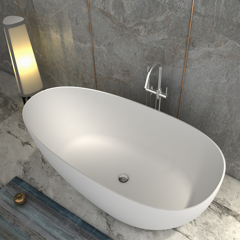 MM8802 100% Pure Acrylic Solid Surface Oval Bathtubs