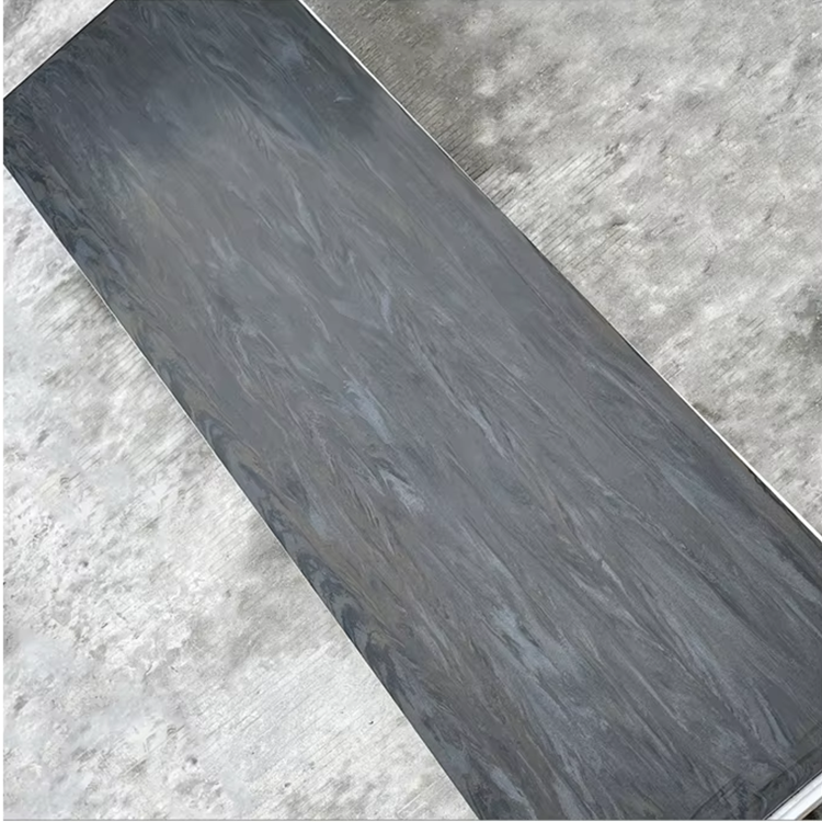 Luxury Black Marble Pattern Acrylic Solid Surface Slab Customizable Size for Hotel Home Decoration