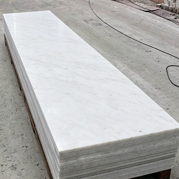 Luxurious Solid Surface of White Acrylic Sheet is Suitable for Kitchen Countertops Bathroom Washbasins and Reception Tables
