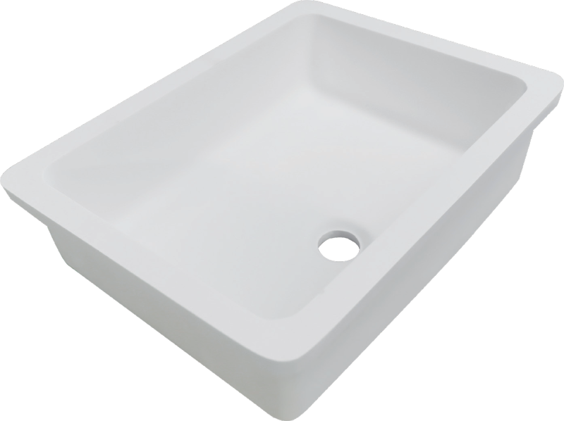 BUM4636 Solid Surface Top Basin With Seamless Connection of Artificial Stone and Acrylic Bathroom Faucet