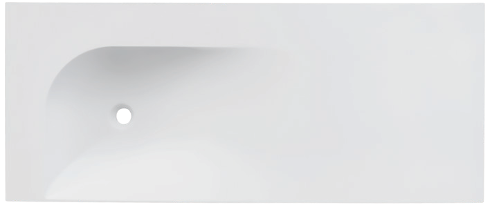 Integrated Cast-in-Place Solid Surface Bathroom Sink